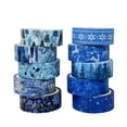 thumbnail image 1 of Wrapables Winter Season Washi Set for Arts & Crafts, Scrapbooking, Stationery, Diary, 10pc Blue Winter, 1 of 7