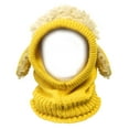 thumbnail image 1 of Wrapables® Winter Warm Knitted Animal Ears Earflap Hood Hat for Baby and Toddlers, Mustard, 1 of 5