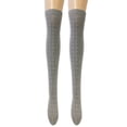 thumbnail image 1 of Wrapables® Women's Cable Knit Knee High Boot Socks, Gray, 1 of 1