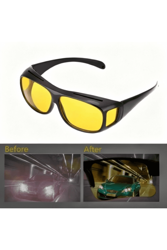 Wraparound Fit Over Glasses - Tinted Lens for Driving and Sports Use