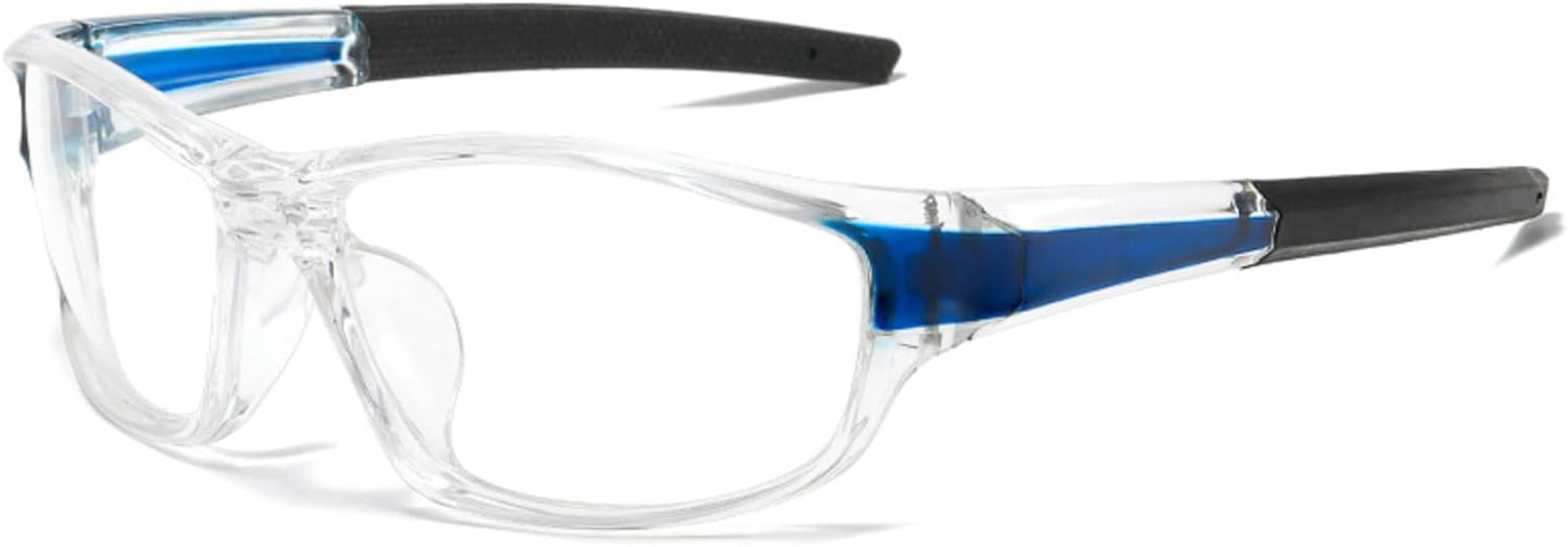Wraparound full lens Safety Glasses with Readers Sport Magnifying