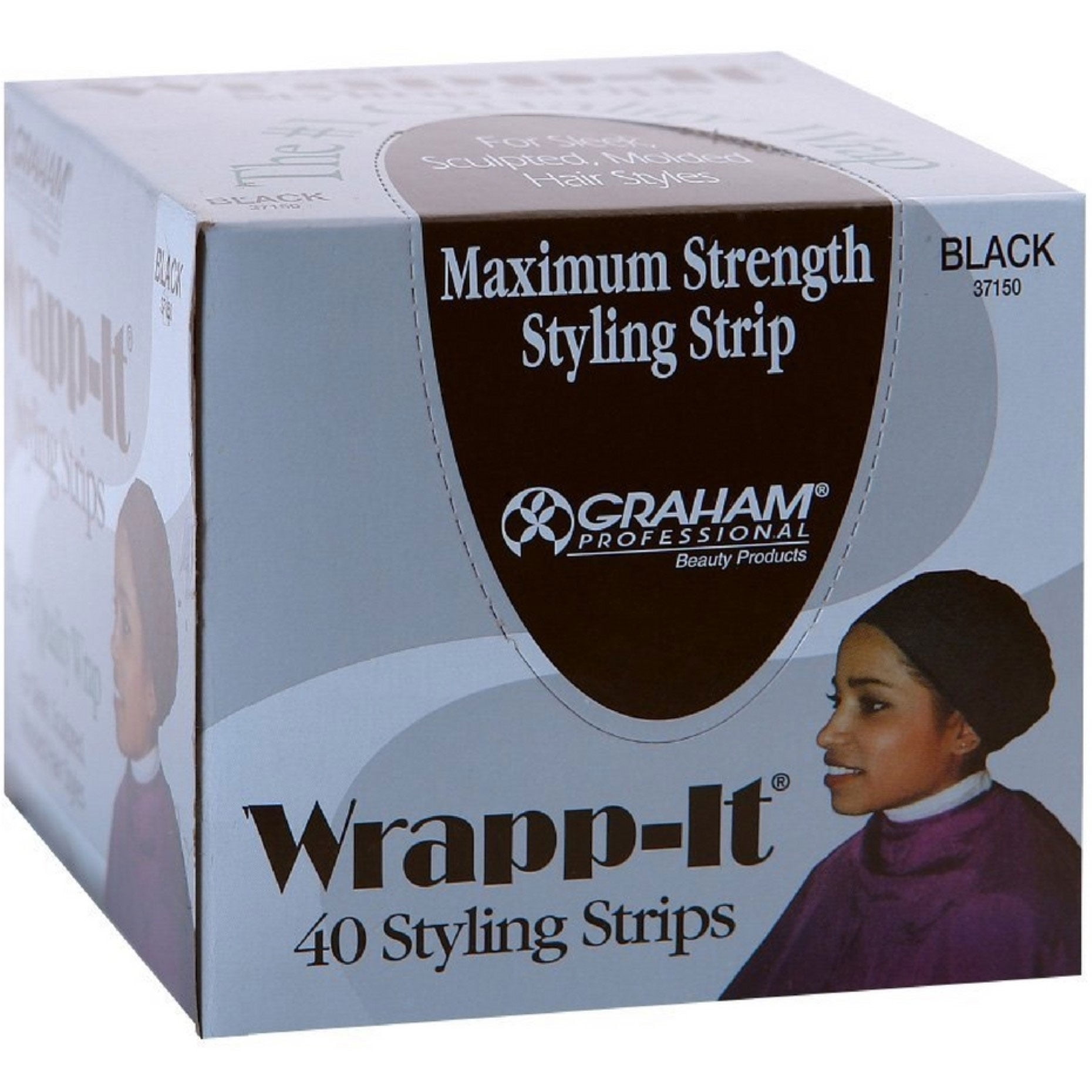 Wrapp-it Styling Strips for Natural Hair Wrap and Molded Styles by 