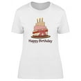thumbnail image 1 of Wrapped Birthday Cake T-Shirt Women -Image by Shutterstock, Female Small, 1 of 2