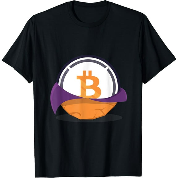 Wrapped Bitcoin Logo Image WBTC Cryptocurrency T-Shirt