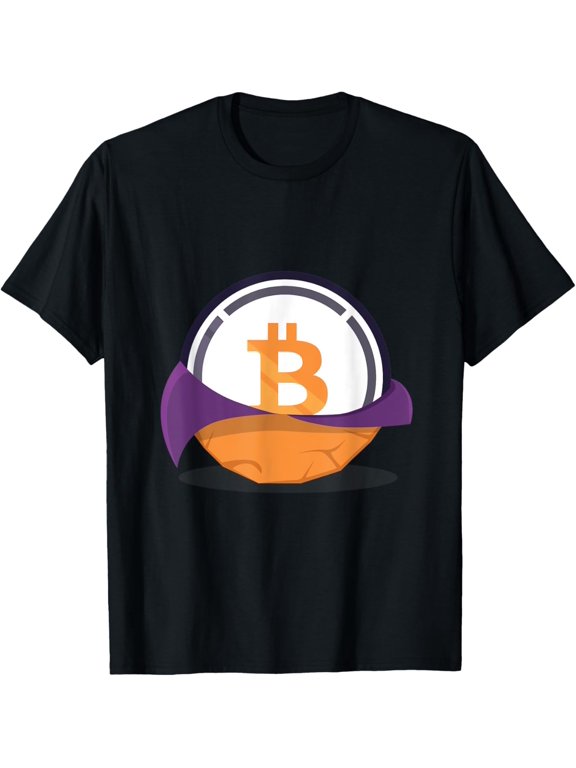 Wrapped Bitcoin Logo Image WBTC Cryptocurrency T-Shirt