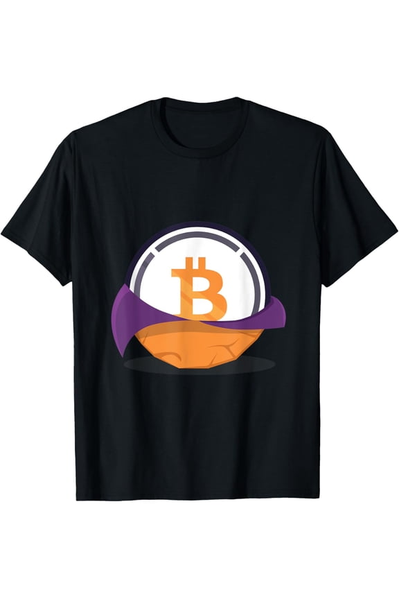 Wrapped Bitcoin Logo Image WBTC Cryptocurrency T-Shirt