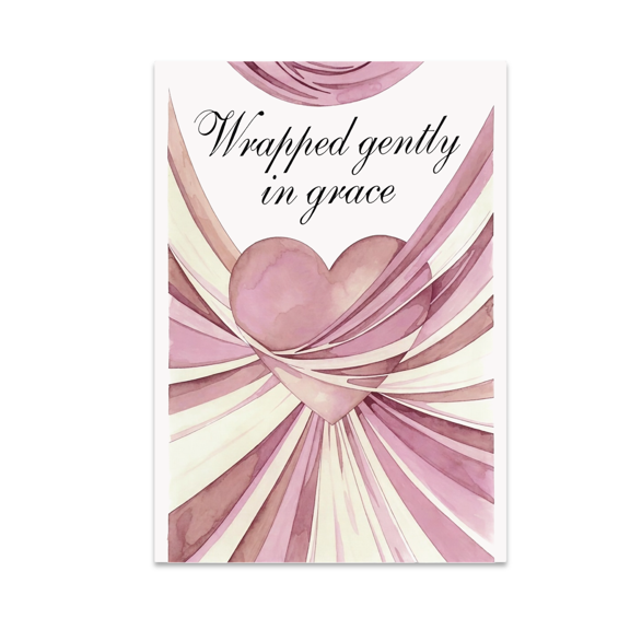 Wrapped Gently in Grace - Faith Identity Decor - 13x19 Poster Print