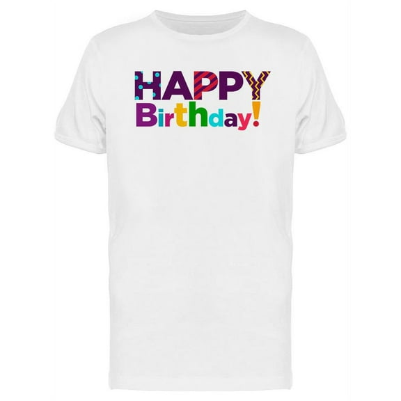Wrapped Happy Birthday T-Shirt Men -Image by Shutterstock, Male Medium