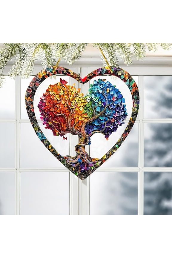 Wrapped In Love Tree Of Life Suncatcher Heart Gift