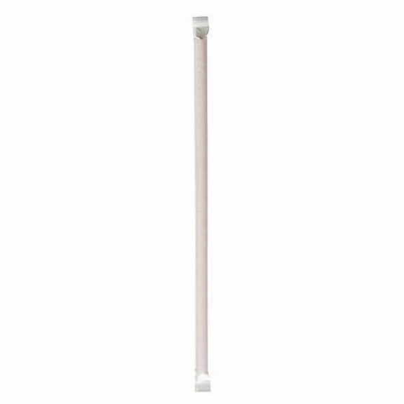 Wrapped Jumbo Straws, 10.25", Polypropylene, Red, 500/Pack, 4 Packs/Carton | Bundle of 5