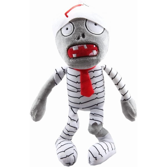 Wrapped Mummy Style Undead Stuffed Plush Doll, Classic Monster Themed Toy, All Occasion Collectible Gift for Young Gamers