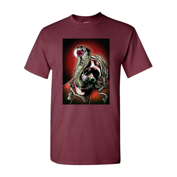 Wrapped Skull Snake Cobra Tanya Ramsey Artworks Art DT Adult T-Shirt Tee