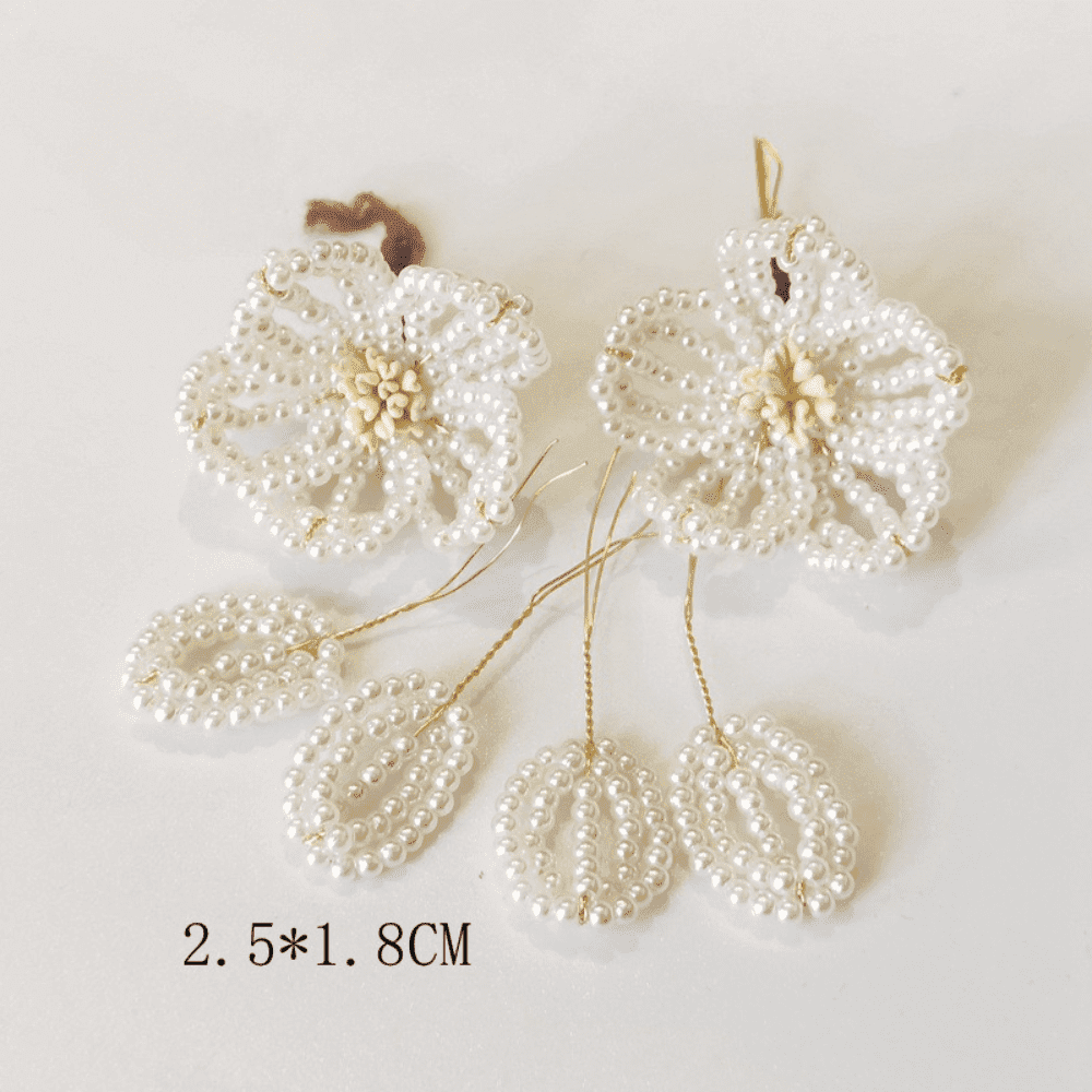 Wrapped flowers hair accessories illusion wire flower piece flowers