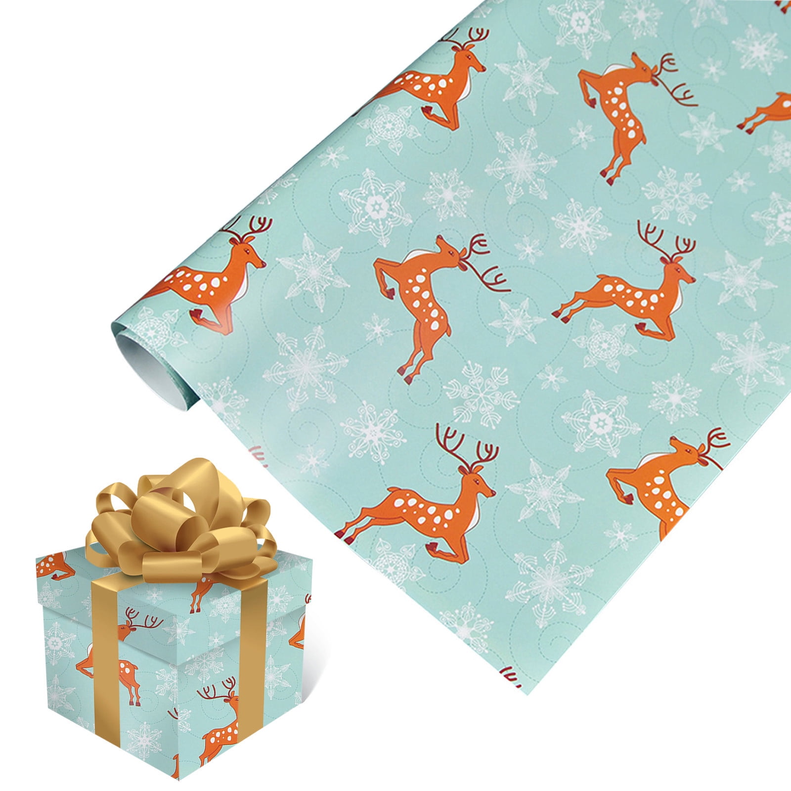 Wrapping Paper 2PCs ( 75cmX51cm, 4.11 Square Feet)Singlesided