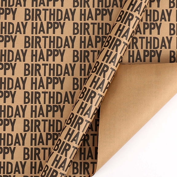 Wrapping Paper Birthday Buy It 20x28 Inch Vintage Kraft Gift Wrapping Paper Happy Birthday Pattern Wrapping Paper for Birthday Christmas New Year Winter Holiday Party