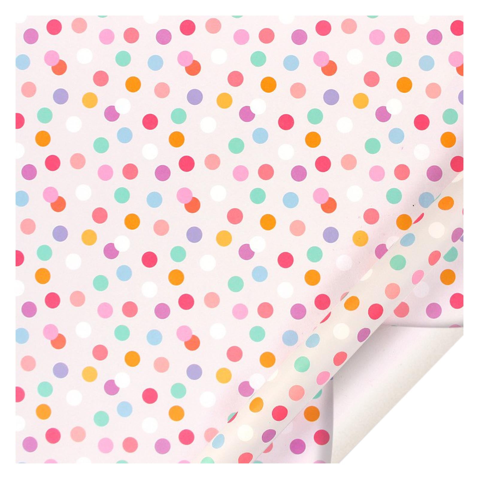 Travelwant All Occasion Wrapping Paper Bundle Solids, Polka Dots & Stripes  for Birthdays, Easter, Mothers Day, Weddings, Baby Showers Graduations