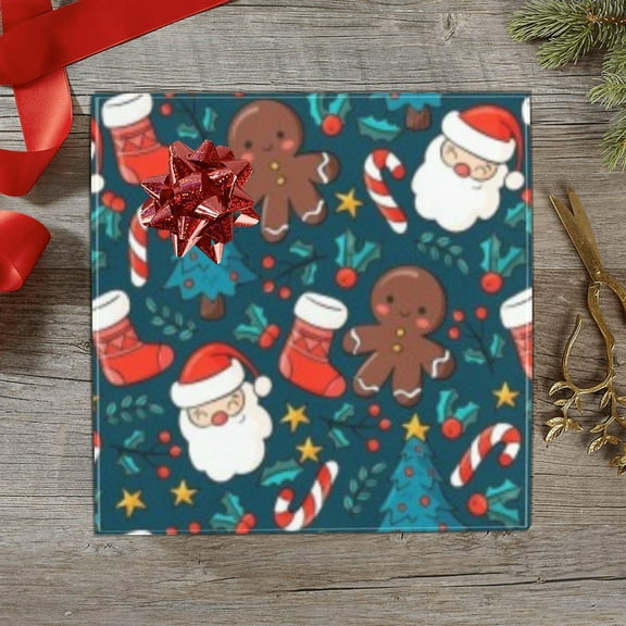 Wrapping Paper Gift Wrap Green Candy 1, 2, 3, 4 or 5 Rolls (1 Roll)