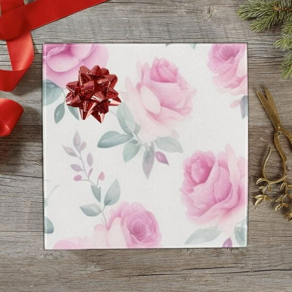 Wrapping Paper Gift Wrap - Pink Roses - 1, 2, 3, 4 or 5 Rolls (2 Rolls)