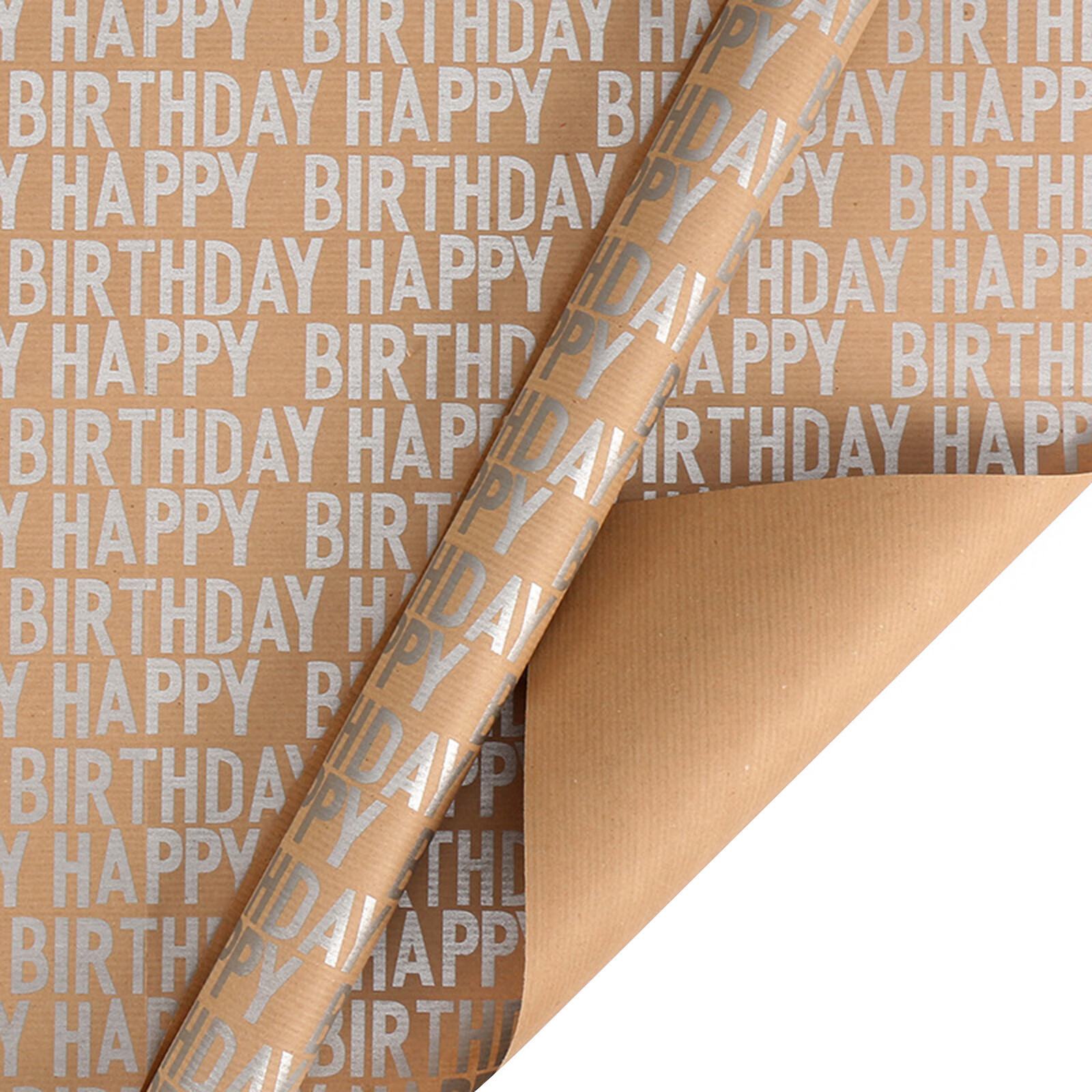 Wrapping Paper Happy Birthday Kraft Wrapping Paper Retro Gift Wrapping Paper Gift Box Wrapping
