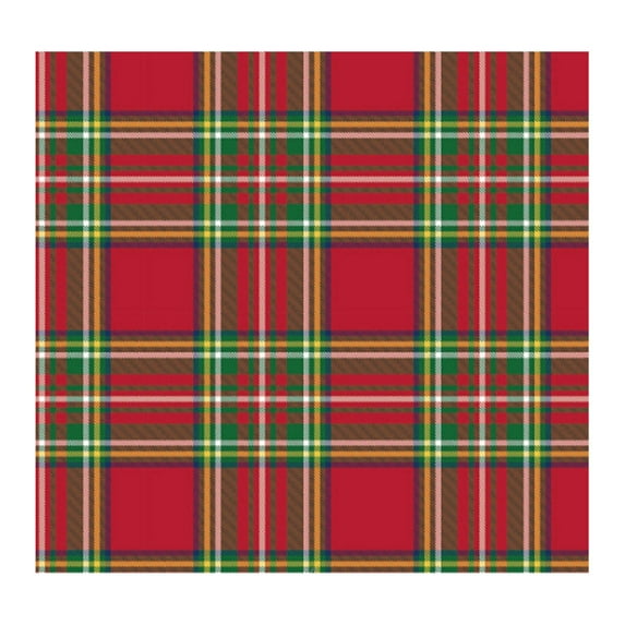 Wrapping Paper Roll - Red and Green Plaid Tartan, Plaid Flat Gift Wrapping Paper Sheet Perfect for Christmas, Birthdays, Weddings, Xmas, Party, Holiday Gift Wrap Crafts, 19.6" x 27"