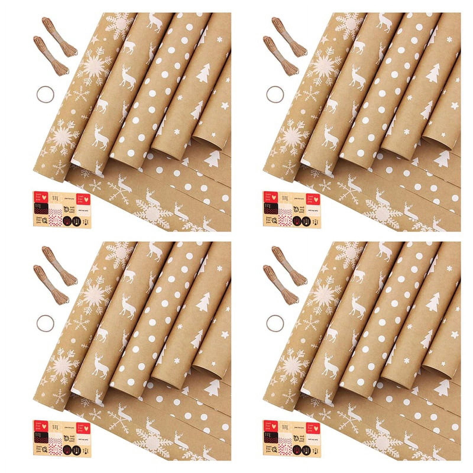 Wrapping Paper Sheets,for Christmas Birthday Wrapping Paper Set of 20 Gift Wrap ,Present