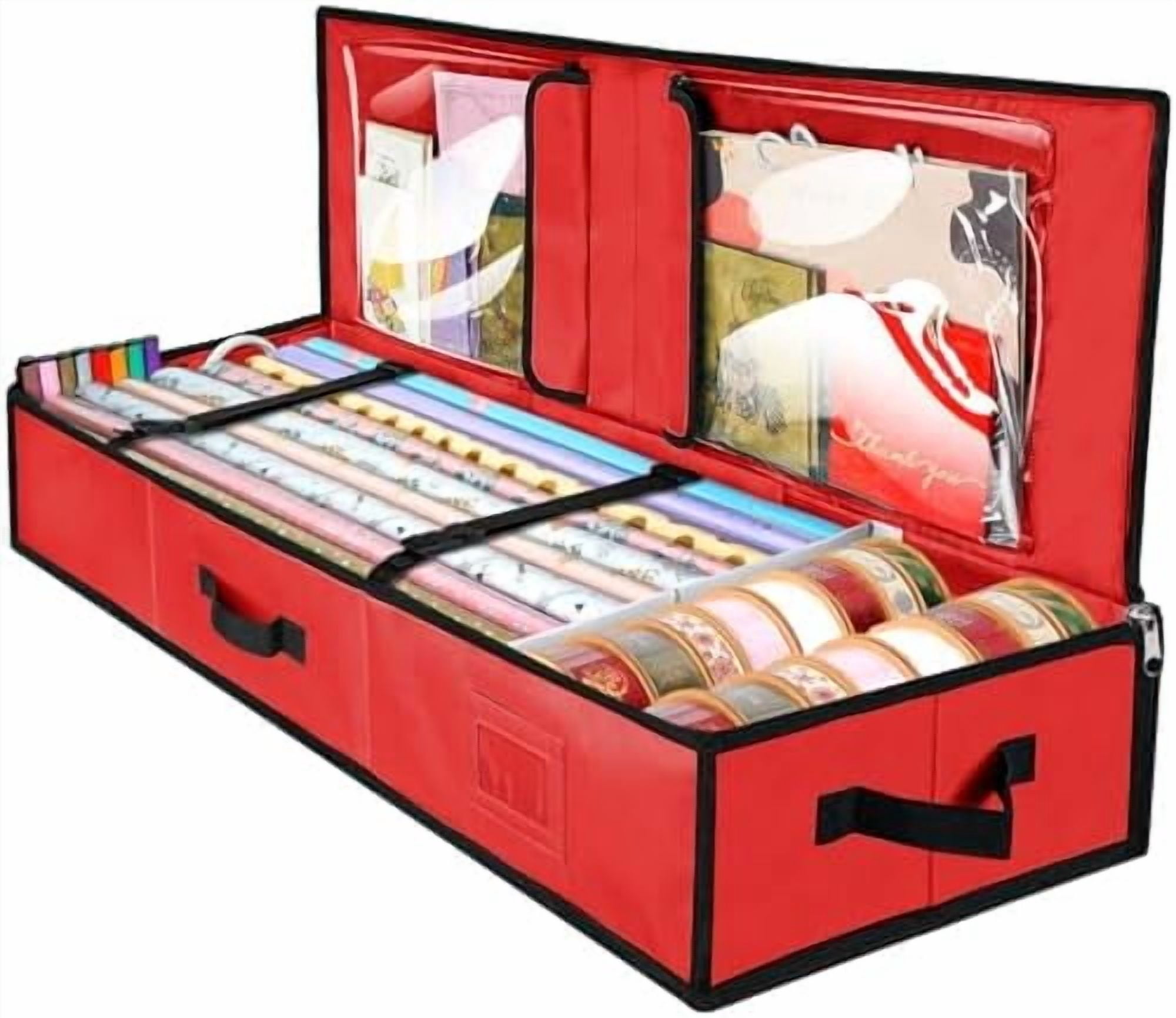 Partition Ribbon Wrapping Paper Storage Organizer, 40