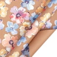 thumbnail image 1 of Wrapping Paper,Wedding Wrapping Paper Roll for Large Gift,10FT Blue Floral Gift Wrapping Paper, Indigo Gift Wrap, Watercolor Flower Kraft Roll(C), 1 of 7