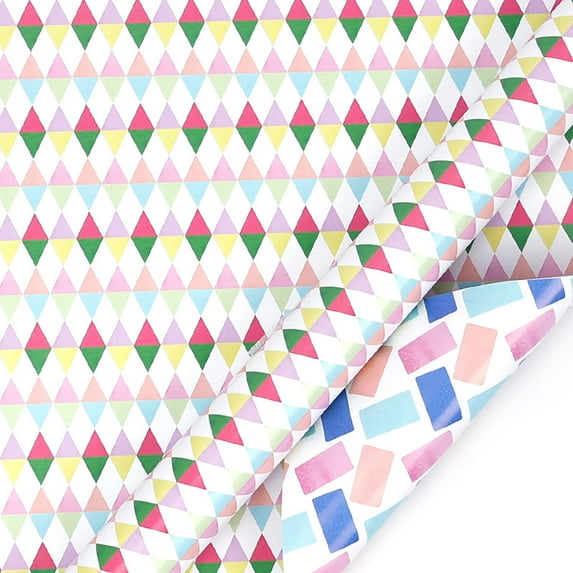 Wrapping Paper for Boys Girls Women Men, Rainbow Art Gift Wrap Paper for Birthday DIY Party Crafts Weddings Holiday Gift Wrap (C)
