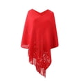 thumbnail image 1 of Wraps Shawls For Women, Winter Cardigan Sweaters One Size Cape Warm Long Large Scrves Knit Soft Wap Open Front Poncho Warm Shawl Wrap Cape Winter Cardigan Sweaters, 1 of 3