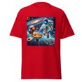 thumbnail image 1 of Wraptap Graphic Tees for Men and Women – Astronaut Barbecuing Cool Graphic Tee, Trendy Men and Women Graphic T-shirts (Red, XL), 1 of 4