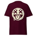 thumbnail image 1 of Wraptap Graphic Tees for Men and Women – Smile Face Fun Graphic Tee, Playful Men and Women T-shirts (Maroon, S), 1 of 4