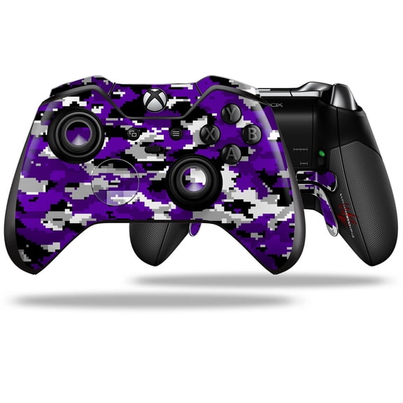 WraptorCamo Digital Purple - Decal Style Skin fits Microsoft XBOX One ELITE Wireless Controller (CONTROLLER NOT INCLUDED) by WraptorSkinz