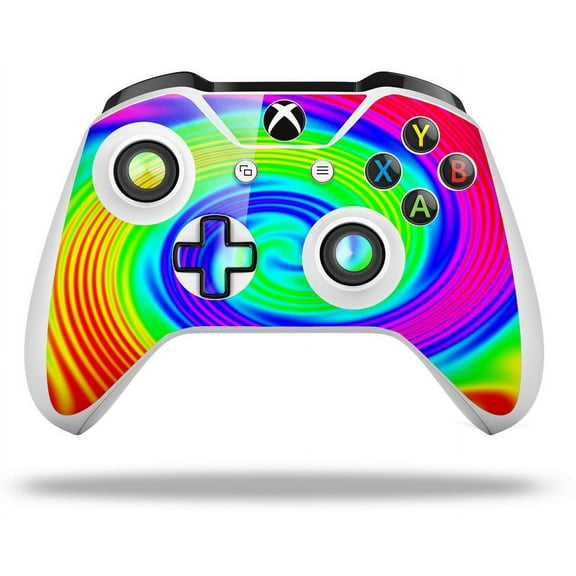 WraptorSkinz Decal Skin Wrap Set works with 2016 and newer XBOX One S / X Controller Rainbow Swirl (CONTROLLER NOT INCLUDED)