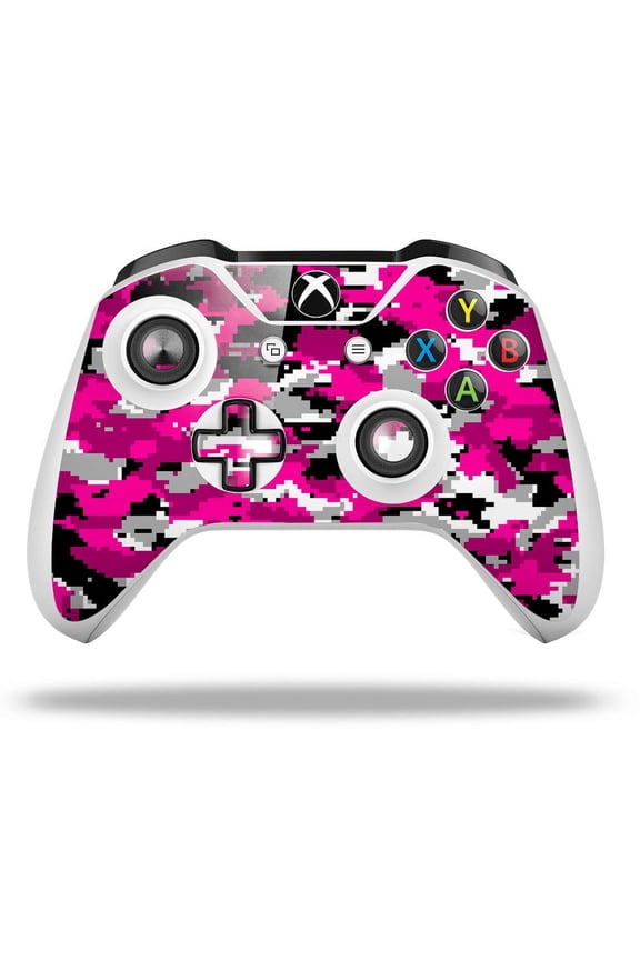 WraptorSkinz Decal Skin Wrap Set works with 2016 and newer XBOX One S / X Controller WraptorCamo Digital Camo Hot Pink (CONTROLLER NOT INCLUDED)
