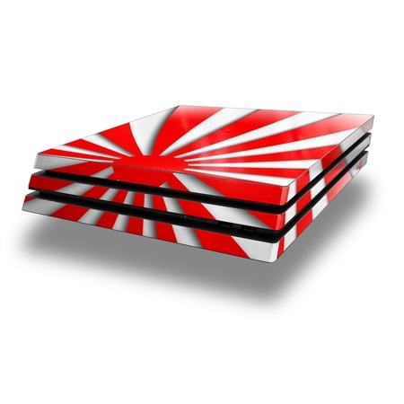 WraptorSkinz PS4 Pro Skin Wrap Rising Sun Japanese Flag Red - Decal Style Skin fits Sony PlayStation 4 Pro Console