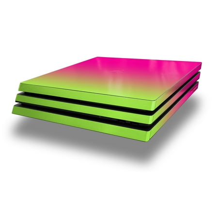 WraptorSkinz PS4 Pro Skin Wrap Smooth Fades Neon Green Hot Pink - Decal Style Skin fits Sony PlayStation 4 Pro Console