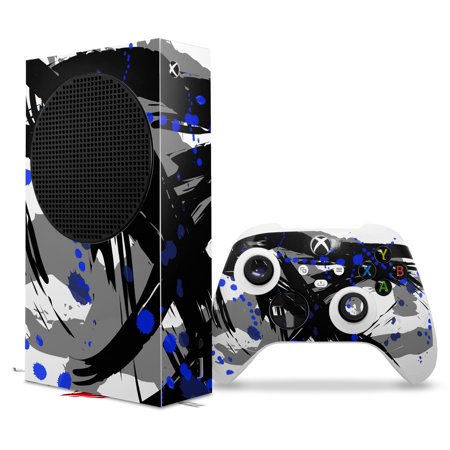 WraptorSkinz Skin Wrap compatible with the 2020 XBOX Series S Console and Controller Abstract 02 Blue (XBOX NOT INCLUDED)