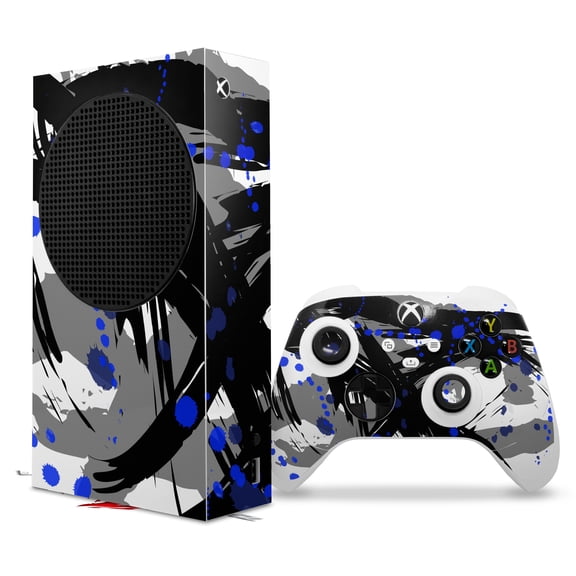 WraptorSkinz Skin Wrap compatible with the 2020 XBOX Series S Console and Controller Abstract 02 Blue (XBOX NOT INCLUDED)