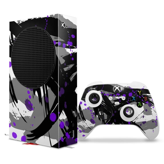 WraptorSkinz Skin Wrap compatible with the 2020 XBOX Series S Console and Controller Abstract 02 Purple (XBOX NOT INCLUDED)