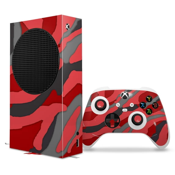 WraptorSkinz Skin Wrap compatible with the 2020 XBOX Series S Console and Controller Camouflage Red (XBOX NOT INCLUDED)