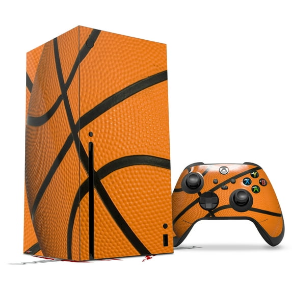 WraptorSkinz Skin Wrap compatible with the 2020 XBOX Series X Console and Controller Basketball (XBOX NOT INCLUDED)