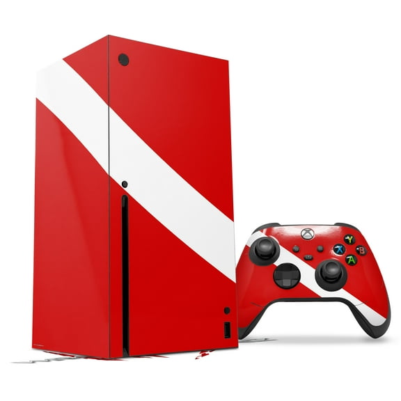 WraptorSkinz Skin Wrap compatible with the 2020 XBOX Series X Console and Controller Dive Scuba Flag (XBOX NOT INCLUDED)