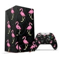 thumbnail image 1 of WraptorSkinz Skin Wrap compatible with the 2020 XBOX Series X Console and Controller Flamingos on Black (XBOX NOT INCLUDED), 1 of 3