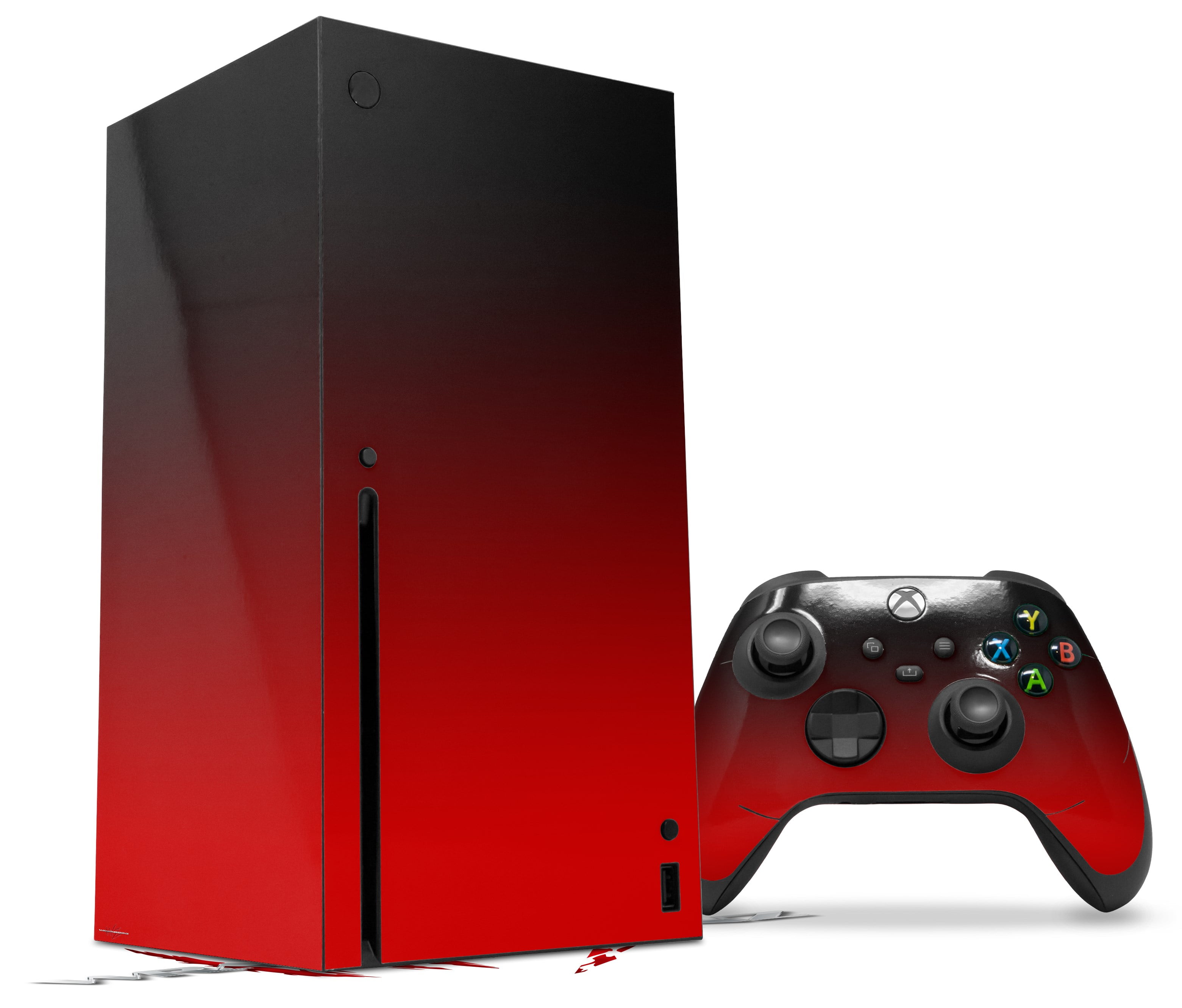 WraptorSkinz Skin Wrap compatible with the 2020 XBOX Series X Console and  Controller Smooth Fades Red Black (XBOX NOT INCLUDED)
