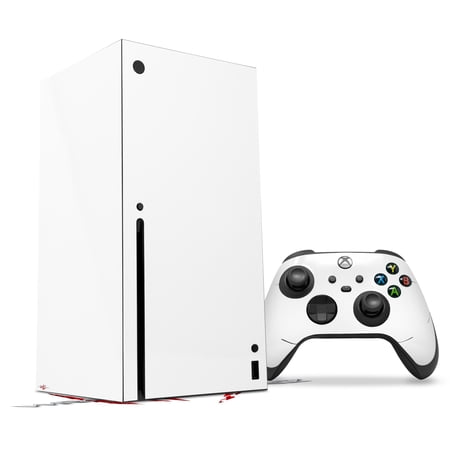 WraptorSkinz Skin Wrap compatible with the 2020 XBOX Series X Console and Controller Solids Collection White (XBOX NOT INCLUDED)