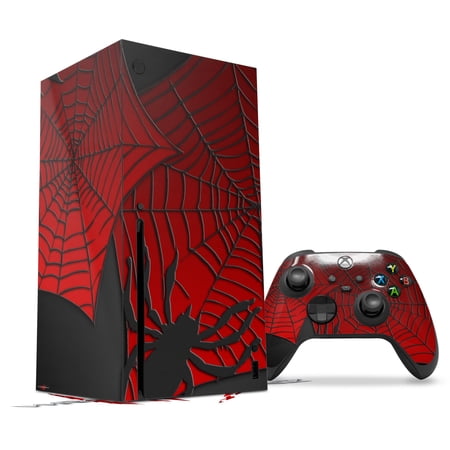 WraptorSkinz Skin Wrap compatible with the 2020 XBOX Series X Console and Controller Spider Web (XBOX NOT INCLUDED)