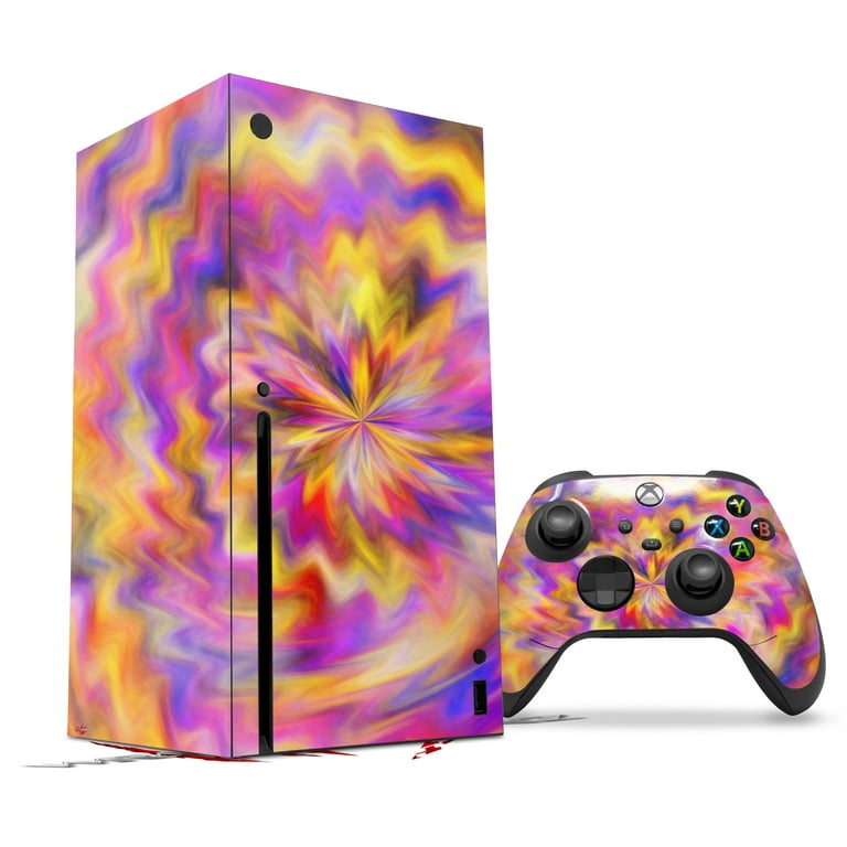 WraptorSkinz Skin Wrap compatible with the 2020 XBOX Series X Console and  Controller Tie Dye Pastel (XBOX NOT INCLUDED)