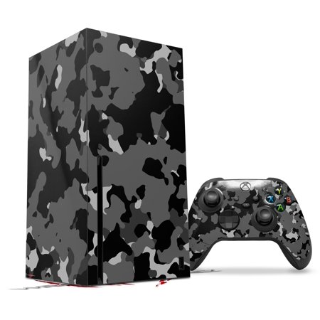 WraptorSkinz Skin Wrap compatible with the 2020 XBOX Series X Console and Controller WraptorCamo Old School Camouflage Camo Black (XBOX NOT INCLUDED)