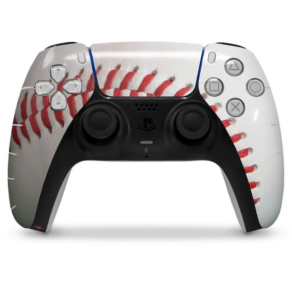 WraptorSkinz Skin Wrap compatible with the Sony PS5 DualSense Controller Baseball (CONTROLLER NOT INCLUDED)