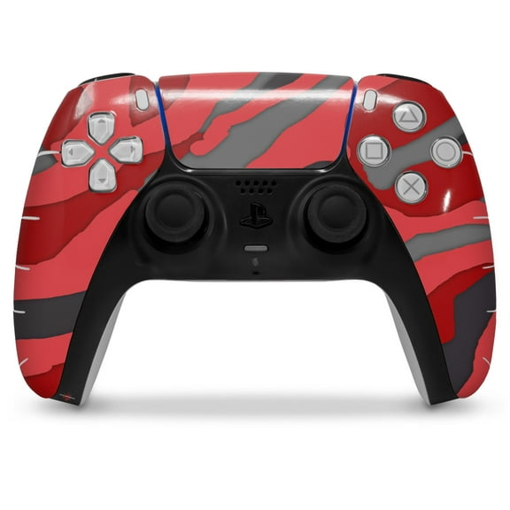 WraptorSkinz Skin Wrap compatible with the Sony PS5 DualSense Controller Camouflage Red (CONTROLLER NOT INCLUDED)